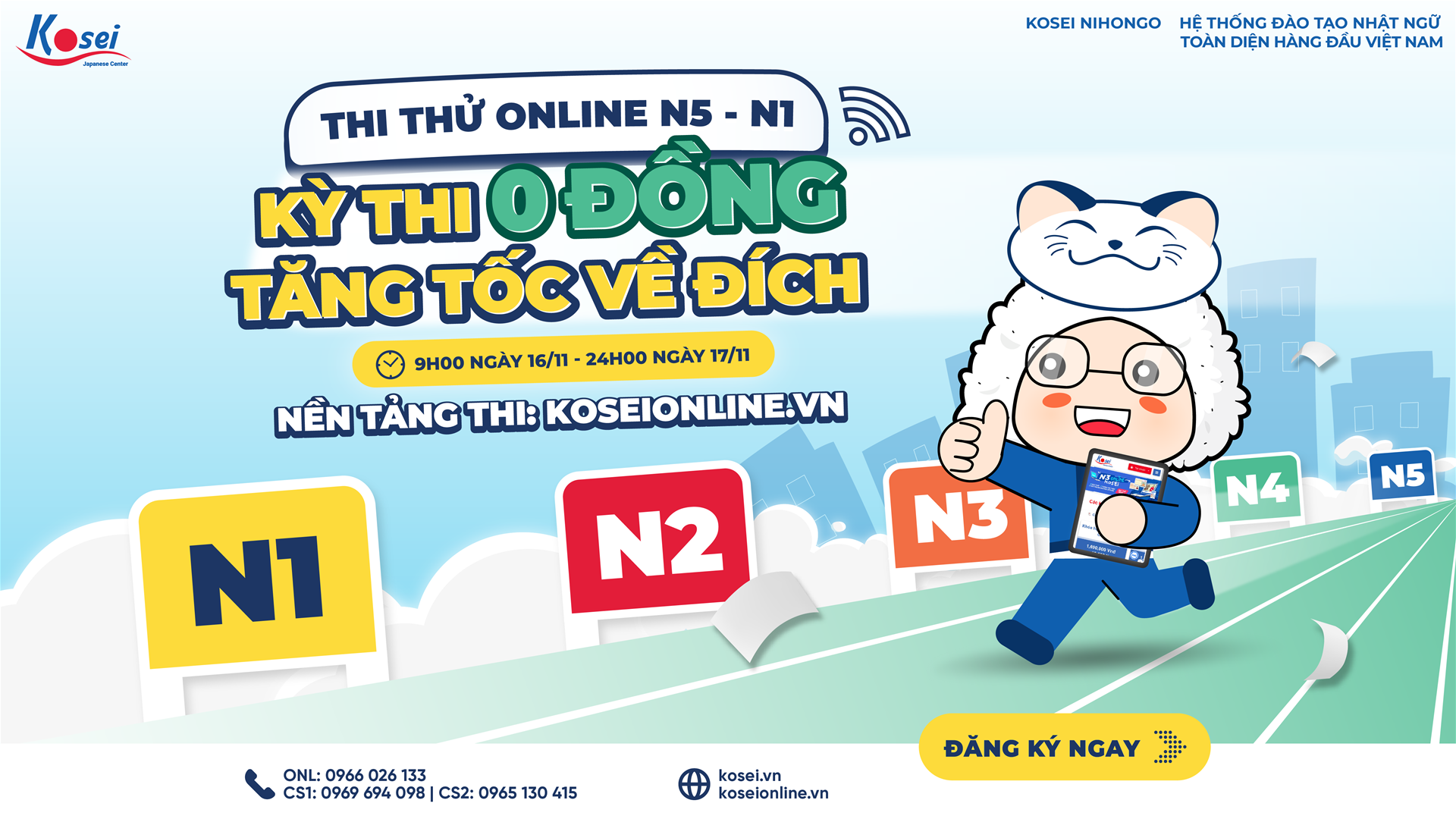 Thi Thử Online JLPT N5 - N1 - Tăng Tốc Về Đích - Rinh Bằng JLPT T12.2024